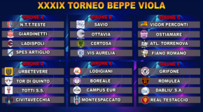 XXXIX Torneo Beppe Viola, ufficializzati i 6 gironi